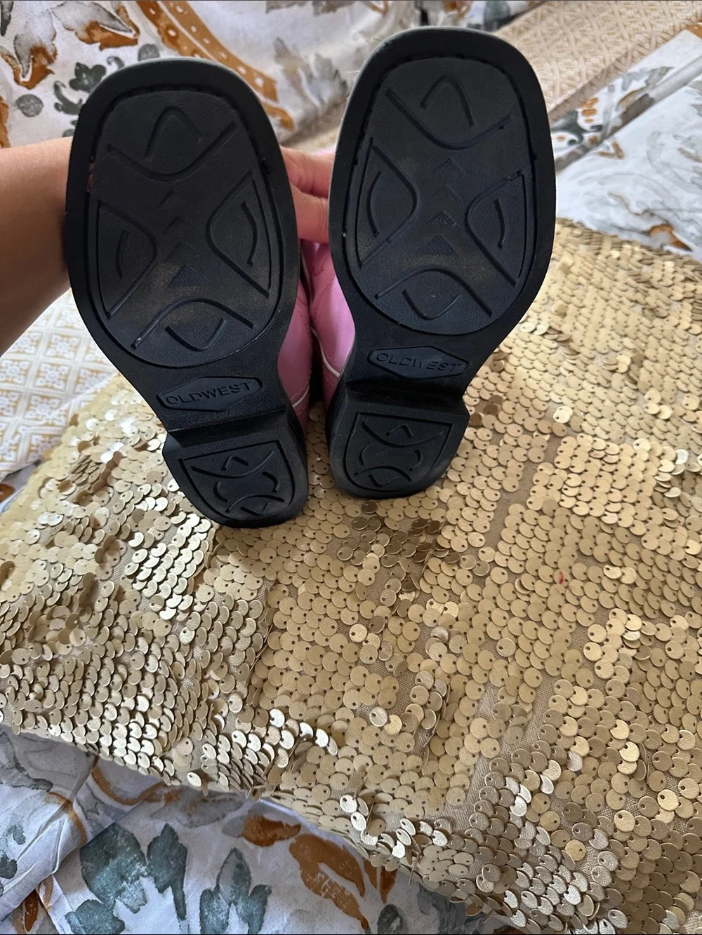 Old West Pink Western Cowboy Boots